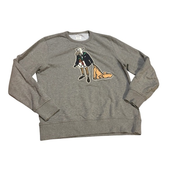 Brooks Brothers Henry The Sheep Cotton Sweatshirt Mens Medium Casual Preppy - Picture 1 of 9